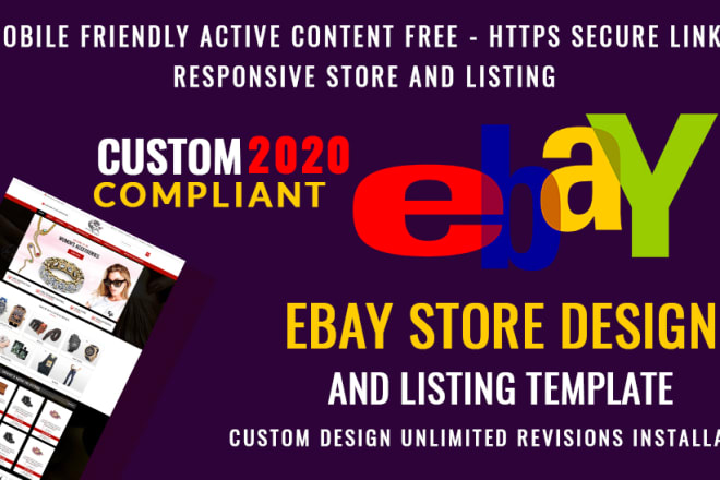 I will create ebay store and listing template design responsive