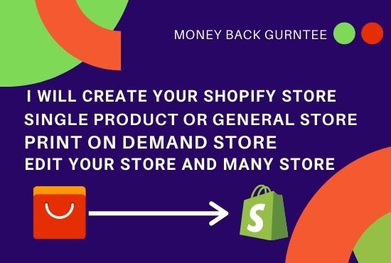 I will create edit redesign aliexpress shopify website r printify store