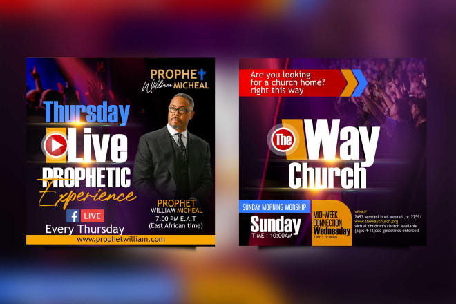 I will create exceptional online church flyer or event flyer design