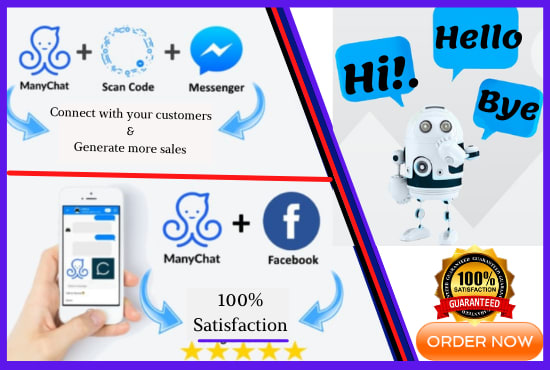 I will create facebook messenger chatbot using manychat