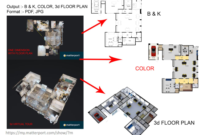 I will create floor plan by matterport link with fast delivery