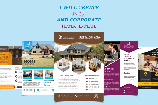 I will create flyer, brochure, leaflet and much more