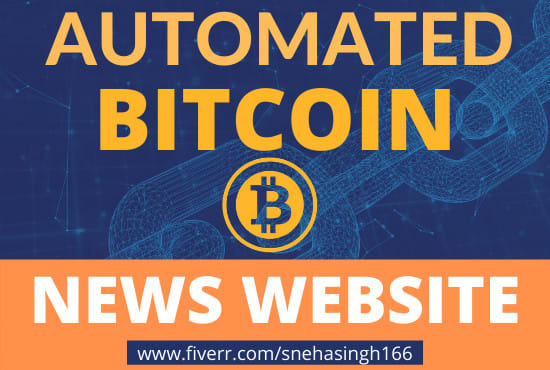 I will create fully automated autopilot crypto news website