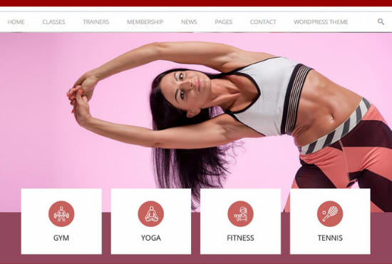 I will create health, gym, fitness, yoga, sports or workout website