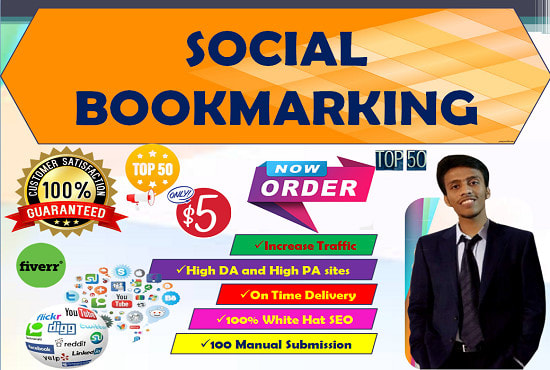 I will create high quality top 300 social bookmarking for instant traffic