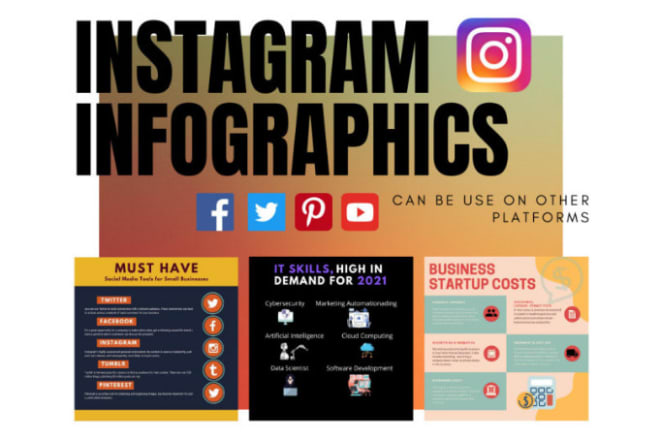 I will create instagram infographic pack, theme based posts