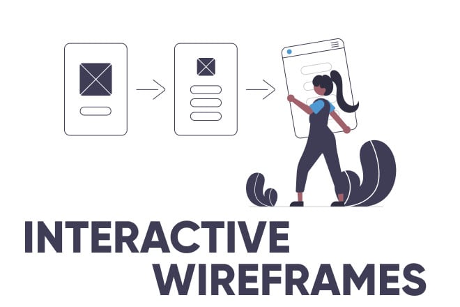 I will create interactive mobile UI wireframes designs in balsamiq