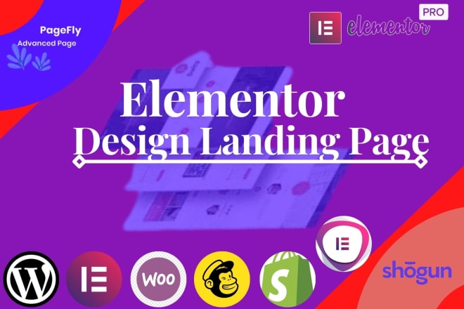 I will create landing page with elementor wordpress website