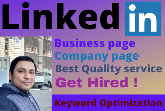 I will create linkedin business page for online marketing