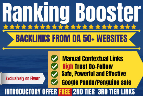 I will create manual multitier backlinks on authority sites whitehat seo