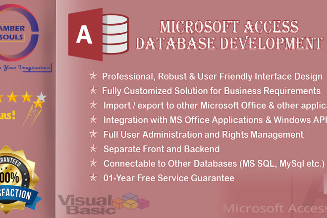 I will create microsoft access database applications