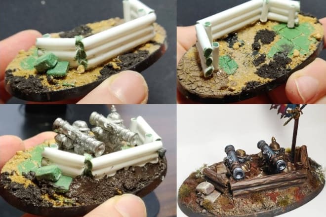 I will create miniature bases according to your specifications