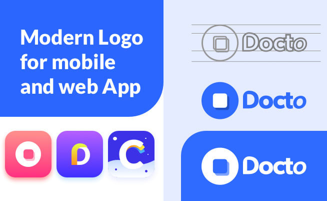 I will create modern icons logo for mobile and web app