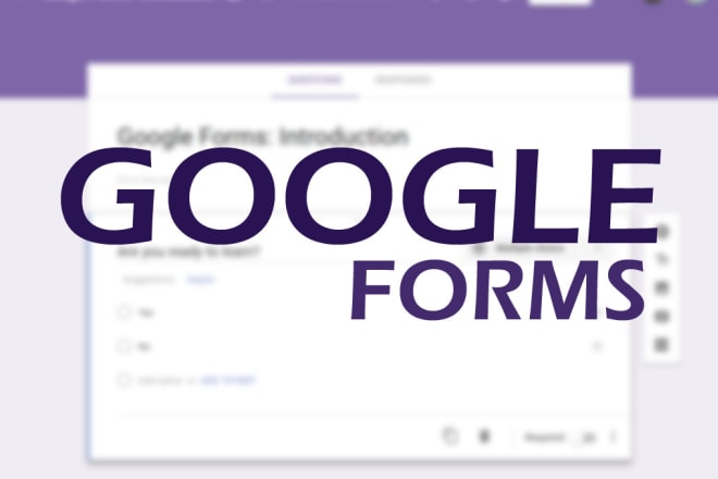I will create online registration forms, online survey forms through google forms