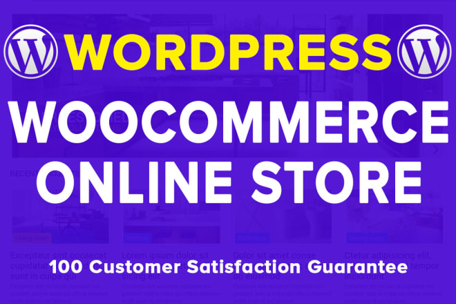 I will create online store or wordpress woo commerce website