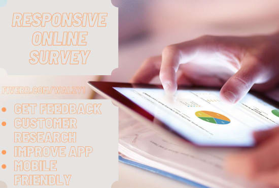 I will create online survey in survey monkey, google form