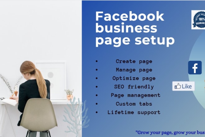 I will create, optimize and develop the facebook business page