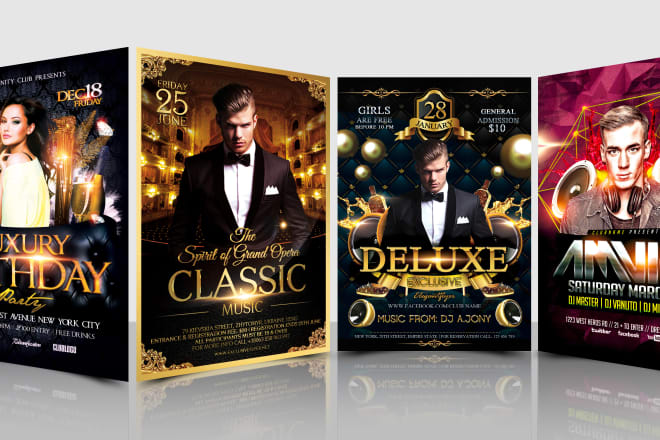 I will create outstanding new year eve, event flyer, party flyer, club flyer