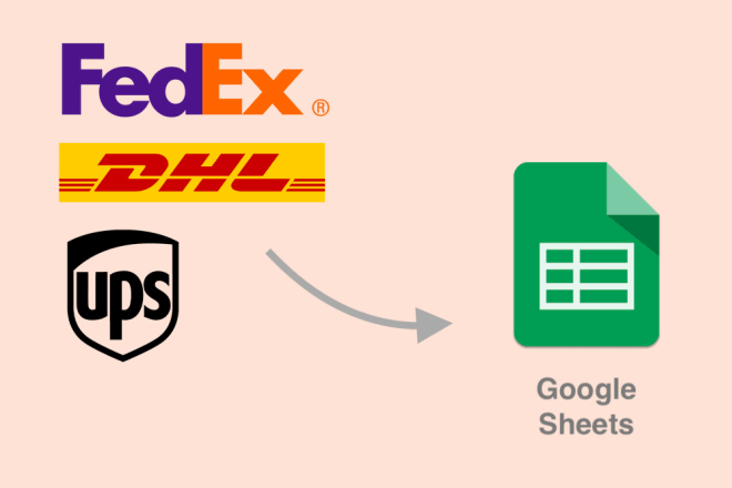 I will create package tracker for fedex, dhl, and others in google sheets