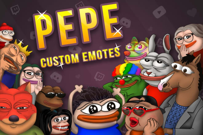 I will create pepe twitch emotes