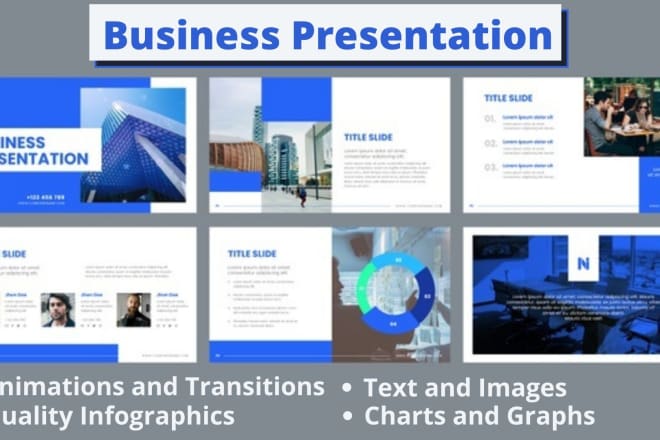 I will create powerpoint slides, templates or business presentation