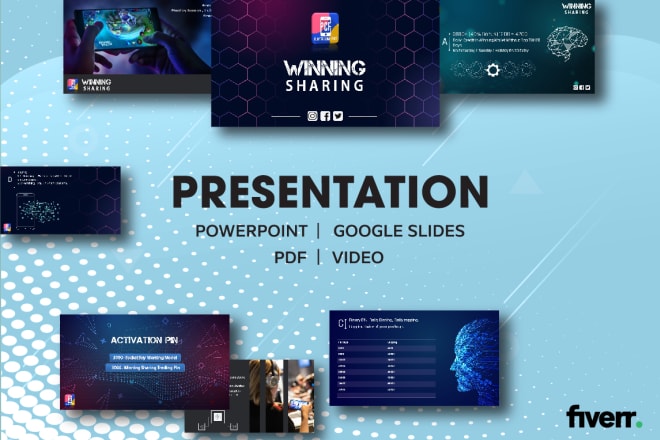 I will create powerpoint templates slides PDF video presentation