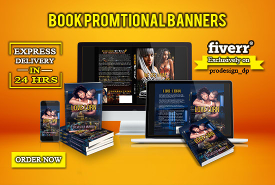I will create professional book promotional banner