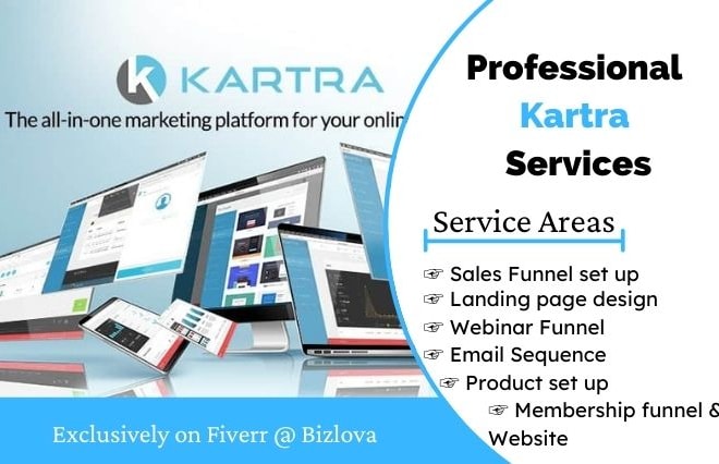 I will create professional kartra funnel, kartra website and landing page