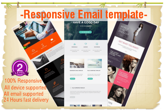 I will create professional responsive email template for you