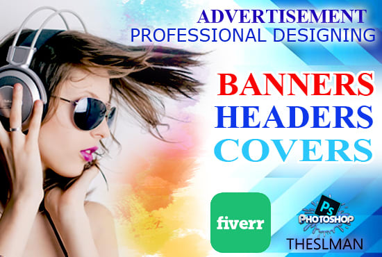 I will create professional web banner,headers,fb cover and any graphic work