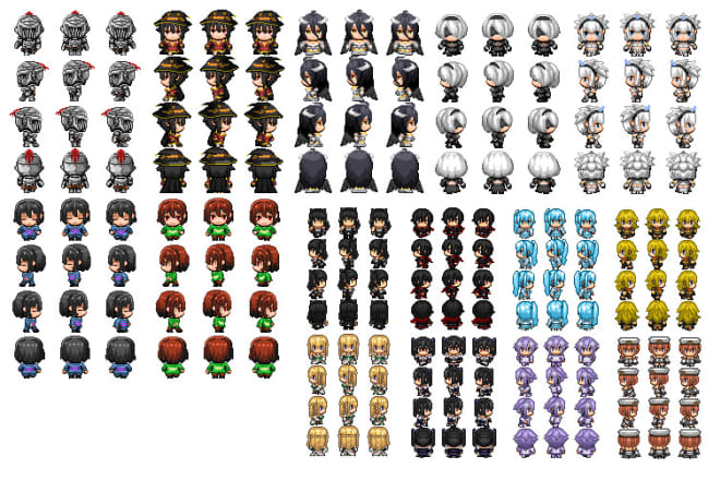 I will create rpg styled sprites