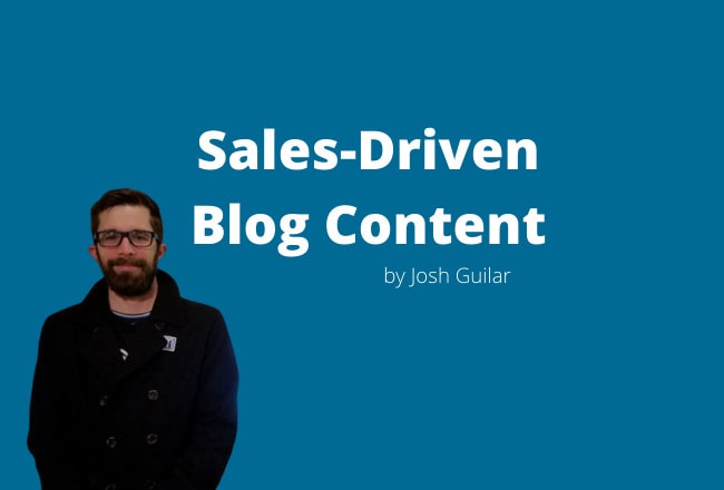 I will create sales driven blog content