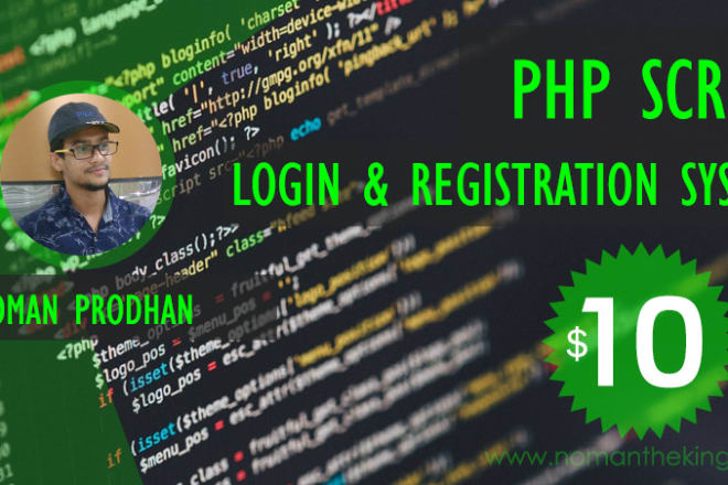 I will create secure php mysql login and registration system