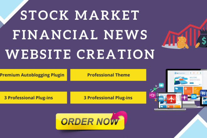 I will create stock market financial news website