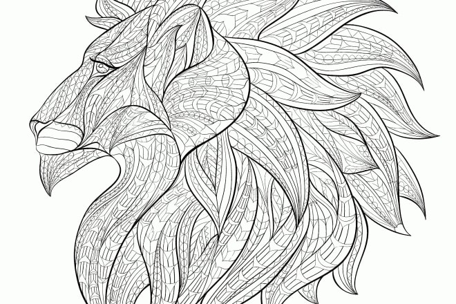 I will create the best artwork for your adult coloring page