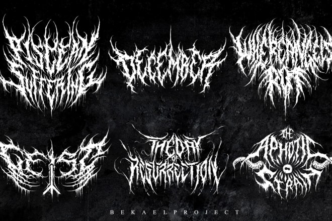 I will create unique brutal death metal logo for your band