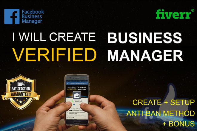 I will create verified business manager