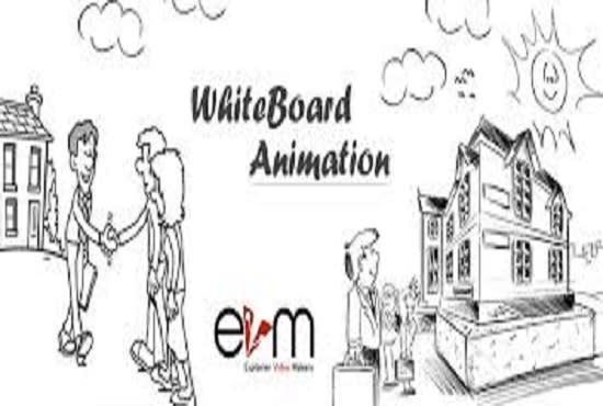 I will create whiteboard animation, 2d video explainer