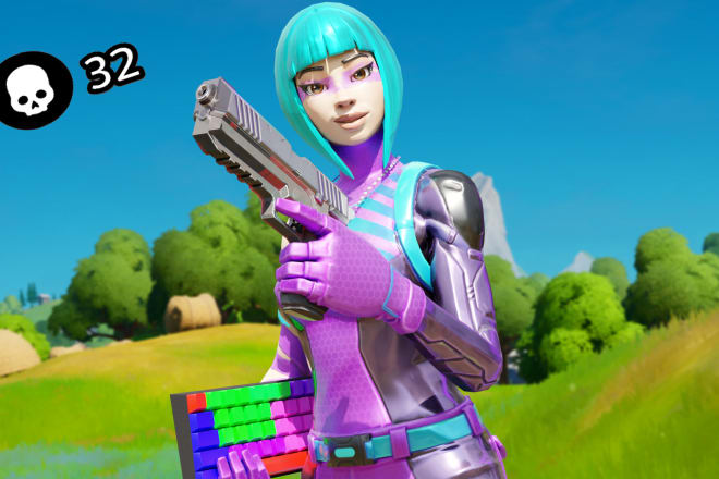 I will create you an amazing high quality fortnite wallpaper and thumbnail