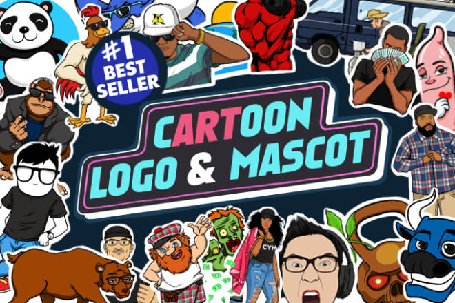 I will create your cartoon style logo or mascot