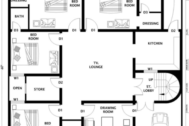I will create your dream house floor plan