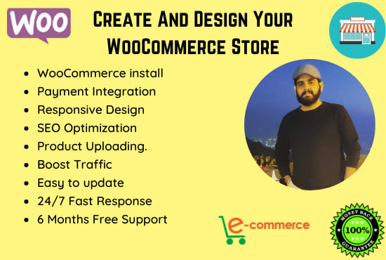 I will create your ecommerce website or online store using woocommerce