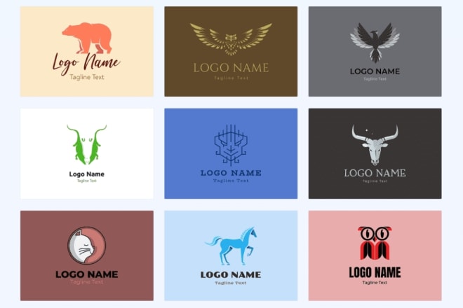 I will create your modern minimalist logo design and flat log design