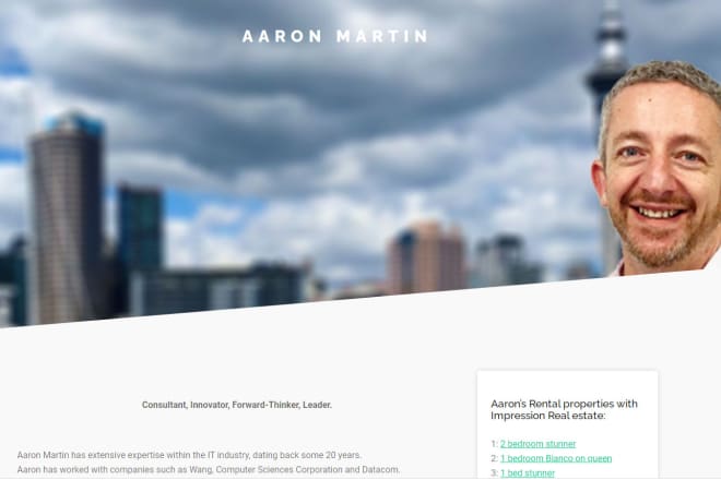 I will create your own CV or personal website