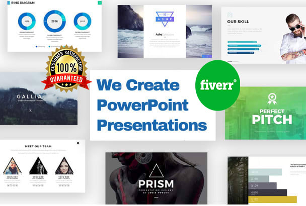 I will create your powerpoint presentation, keynotes or google slides