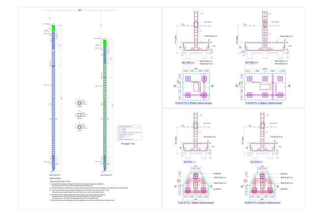 I will create your structural drawing in auto cad