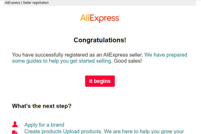 I will create your verified aliexpress seller account and kyc completed