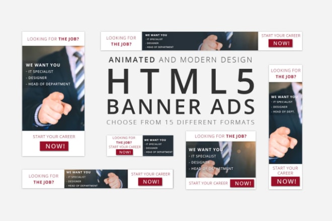 I will creation of an animated unique HTML5 banner ads in 24 hours