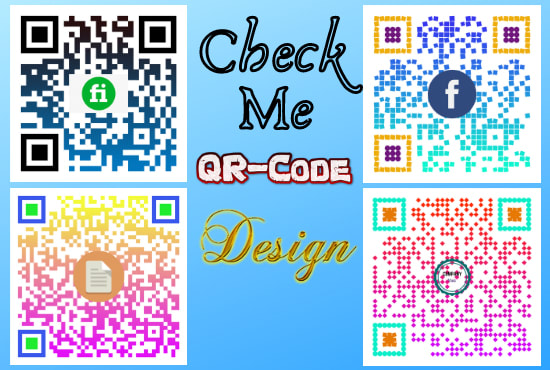 I will custom qr code maker and design with your logo