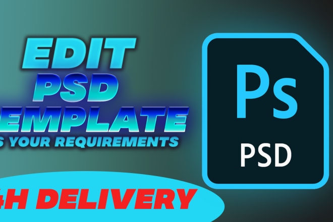 I will customize psd template for you